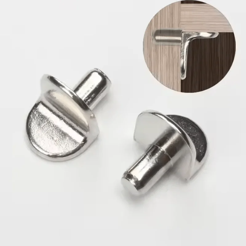 20pcs L-Shaped Shelf Support Studs (5mm) - Fix Wooden/Glass Boards in Cabinets, Ideal Furniture Bracket Holders