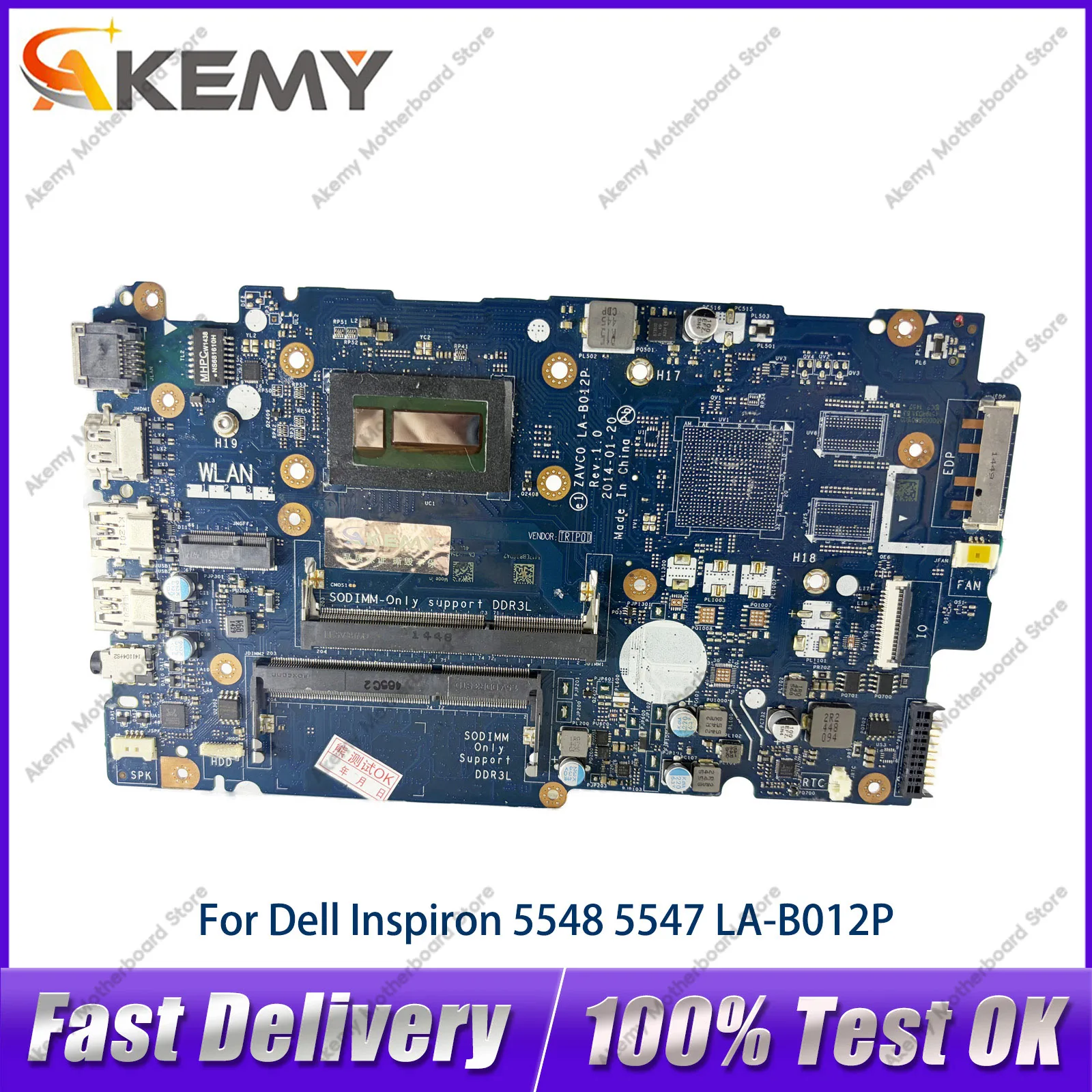placa-base-para-portatil-dell-inspiron-14-5443-5447-5448-5542-5547-5548-la-b012p-con-cpu-i5-i7-cn-0v25mc-006m0k-100-completamente-probada