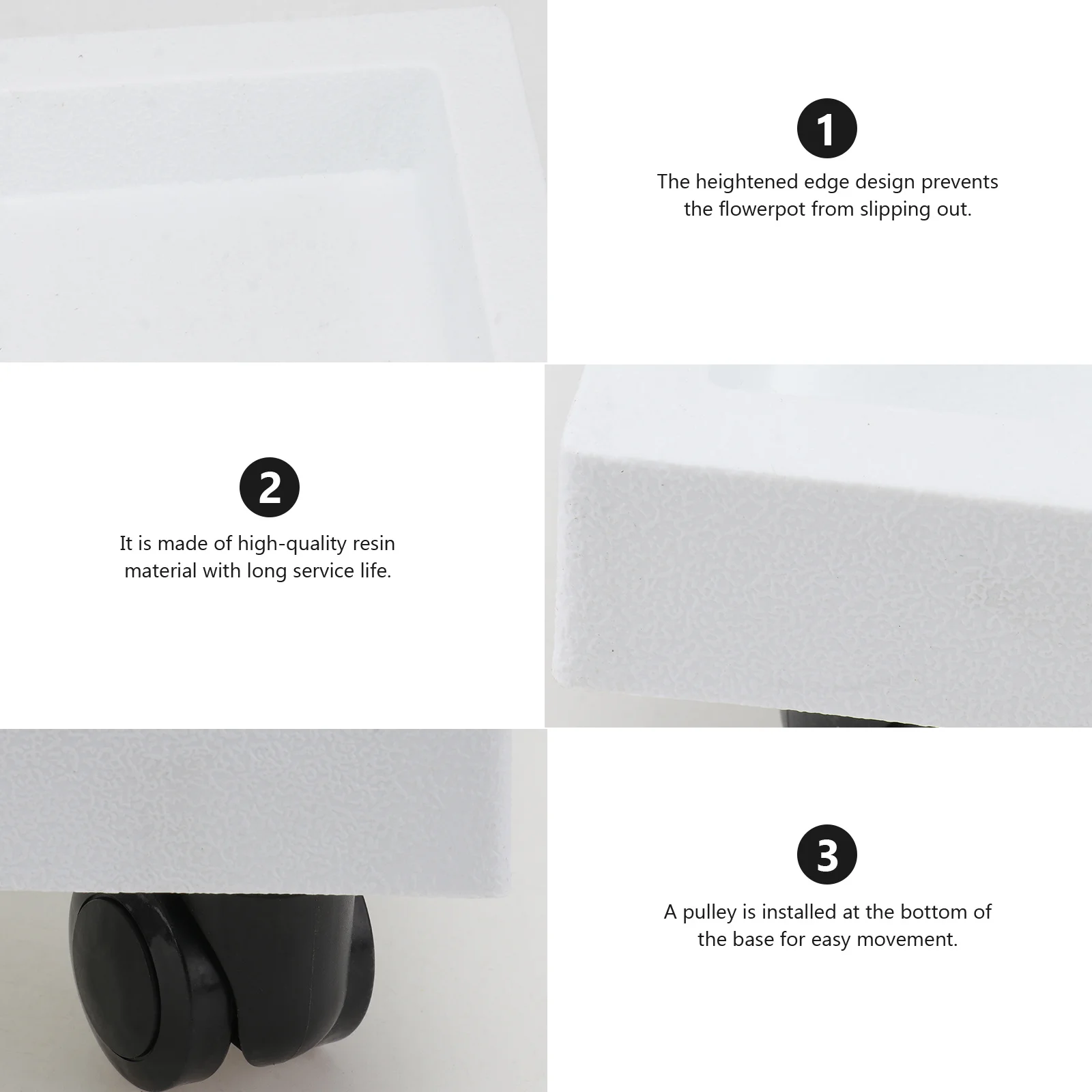 

Передвижной поднос для цветочного горшка с универсальными колесами. Прочный держатель для горшка для растений. Прочная водостойкая подставка для использования в помещении и на открытом воздухе.
