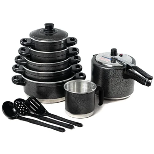 5 Pcs Cookware Set + Ferver 12 + 4,5 Pressure Cooker L Cracked Apple StoreSTORE