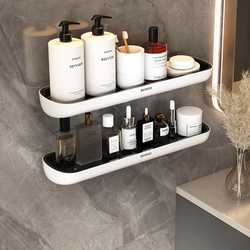 Nordic Bathroom Towel Rails - Minimalist Storage Organizer, Non-Punch Hanging Wall Shelf, Modern Bathroom Solution