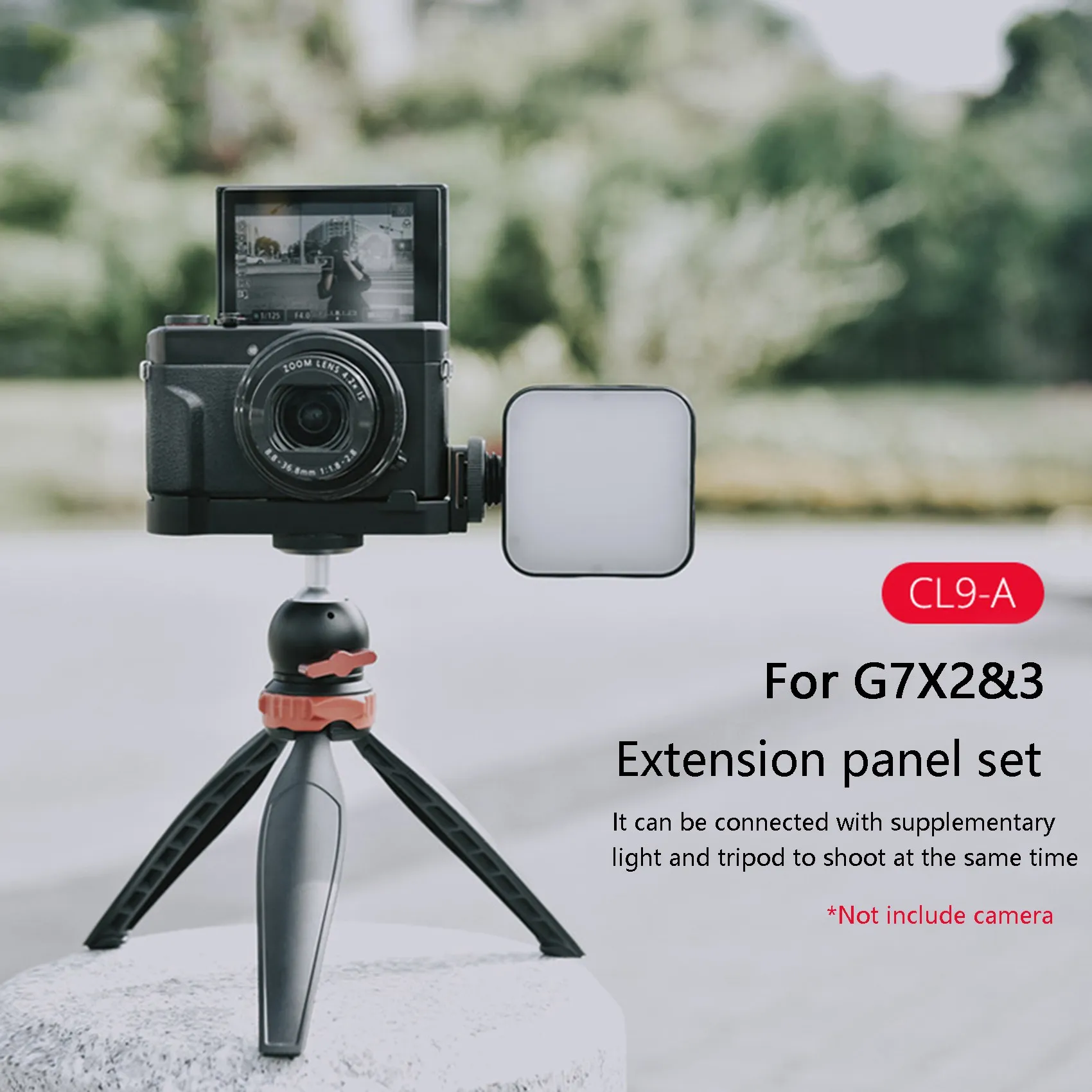 

Highly Recommended.for Canon G7X Mark II G7X Mark III Expansion Board+Fill Light+Tripod