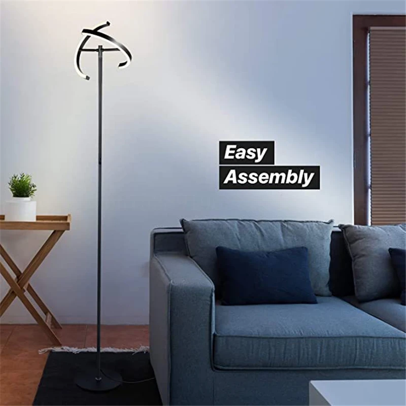 Split LED Floor Lamp Modern Minimalist Floor Lamp Rotatable Direction Living Room Decor Lamp Standing Bedroom Bedside Lamp