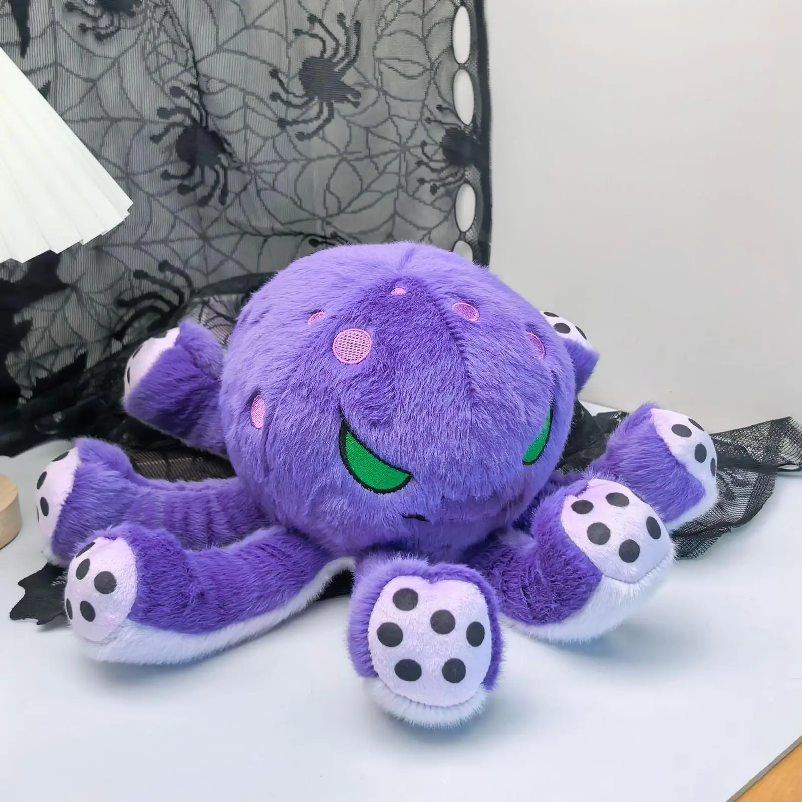 Octopus knuffeldier emotionele rustgevende metgezel gevulde cartoon pop realistisch tafelblad zeedier octopus knuffel