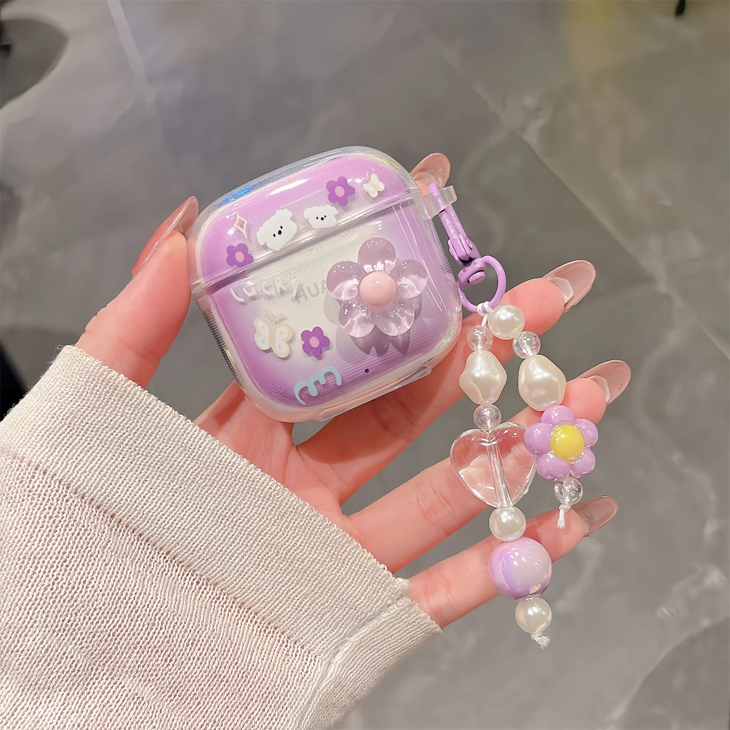 Cute 3D Whale Case For Huawei FreeBuds SE2 SE3 Transparent Cartoon Soft Shell Earphone With Pendant Shockproof Cover - view 4