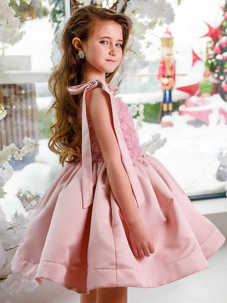 Neues Kinder-Ballkleid für Gastgeberinnen, Klavieraufführungen, Geburtstage, Hochzeiten, Blumenmädchen A5037 Großhandel Mädchen-Abendkleider – Detail 7