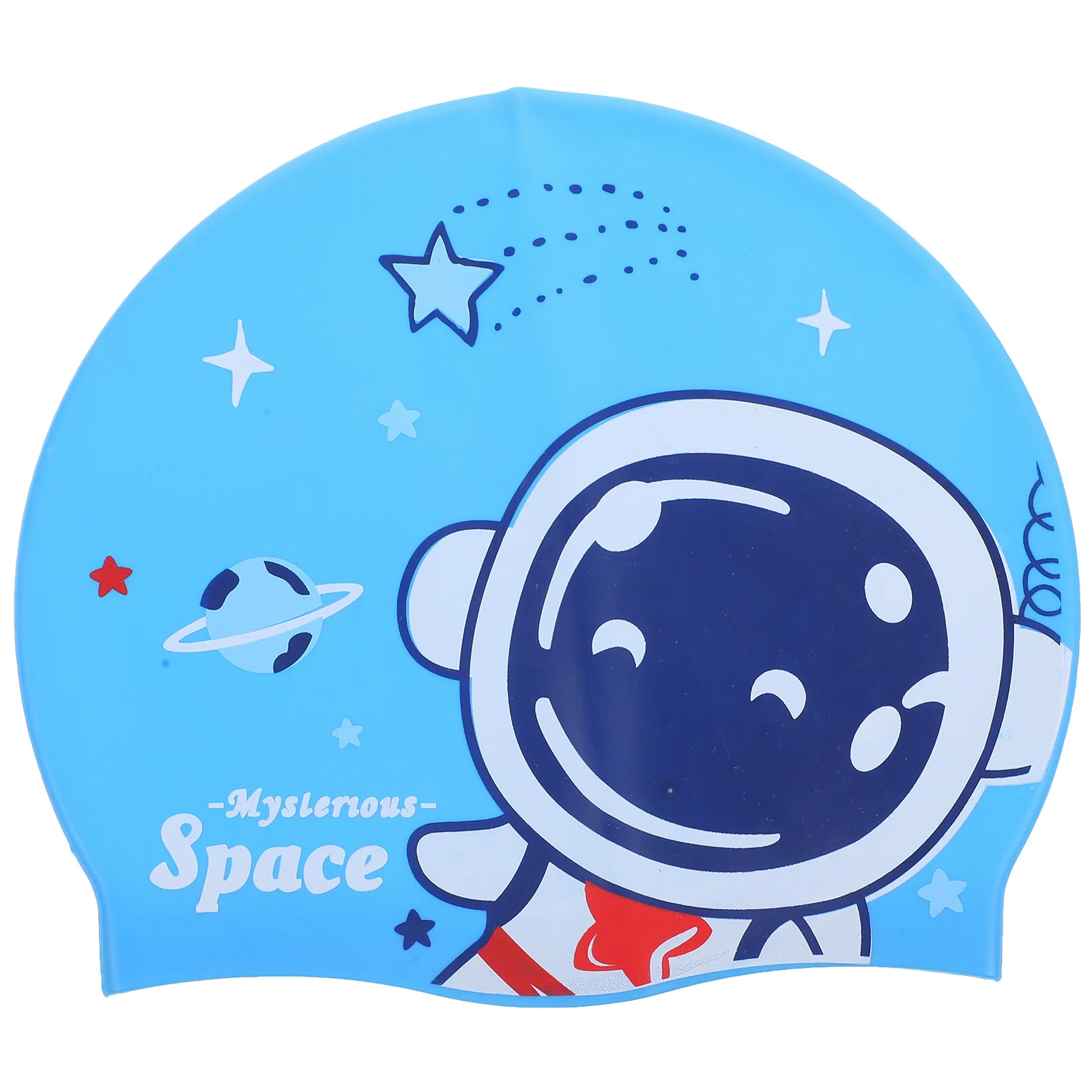 قبعة سباحة من السيليكون، قبعة سباحة كرتونية لطيفة، قبعة سباحة مرنة مقاومة للماء لـ 6-14 قبعات سباحة