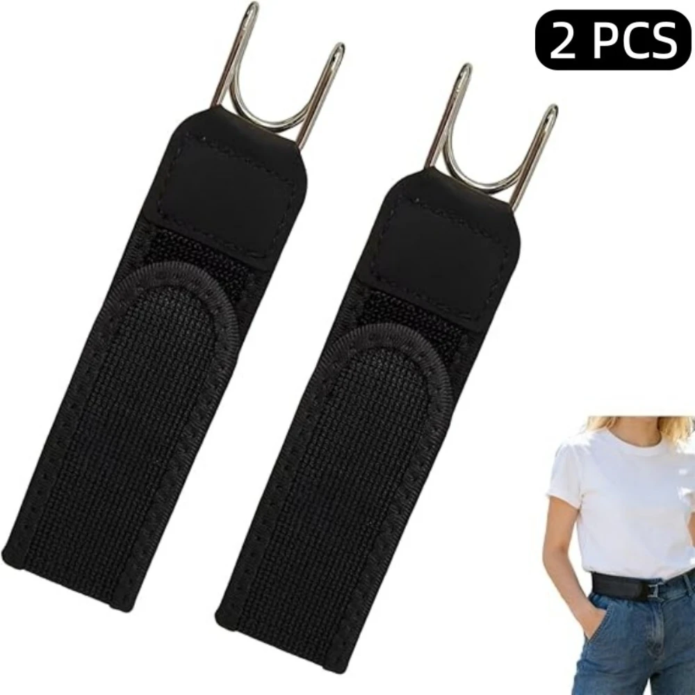 2X Tactical Hook Elastic Belt — Buckleless Invisible Waist Closure, Hook-And-Loop Fastener, No-Buckle for Hunting/Camping