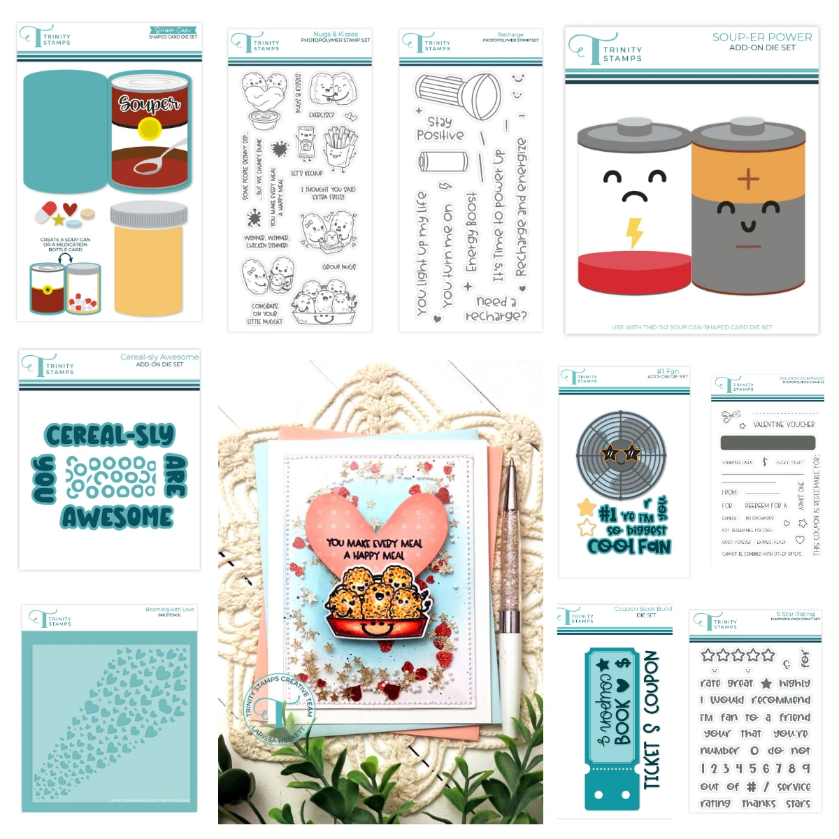 

Valentine's Beaming with Love Nugs Kisses Souper Power Add-On Die Set DIY Scrapbooking Card Gift Dies Stamp Stencil Set 2026 new