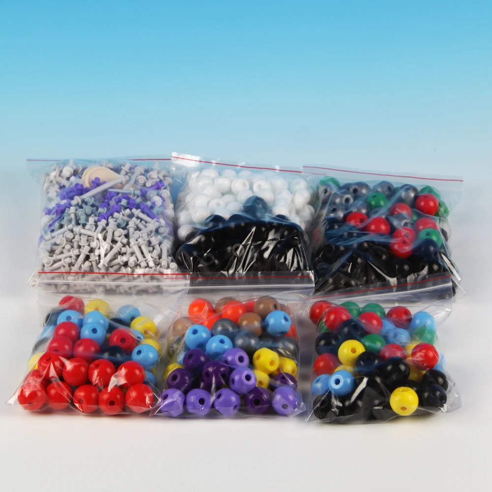 مجموعة كبيرة من الموديلات الجزيئية غير العضوية/العضوية (810 قطعة) (338 قطعة و470 وصلة و2 أدوات إزالة الارتباط القصير)) #5