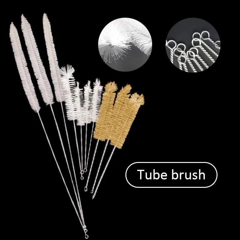 1pcs 49cm/23.5cm/24cm/19.5cm Reusable Metal Cleaner Brush Test Tube Bottle Cleaning Tool Laboratory Supplies Chemistry Test Tube