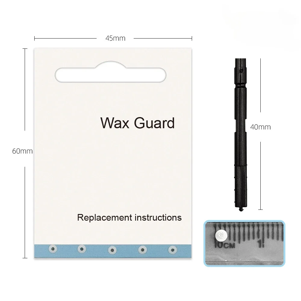 

（8 PACKS/40 PCS）1mm Hearing aid Wax Guard Filter for phonak,Unitron,Resound Wax Traps and widex Hear Cleaning kit Simple Package