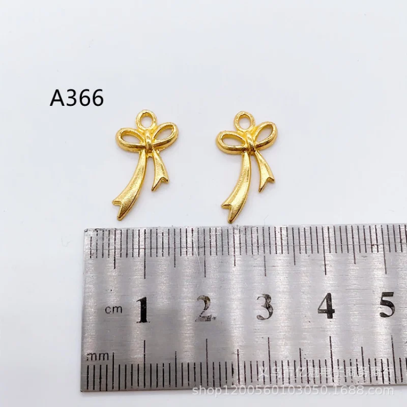 Factory Direct Sales 100Pieces DIY Bow Pendant Necklace Earrings Pendant and Other Spring and Autumn Easy to Match Ornament