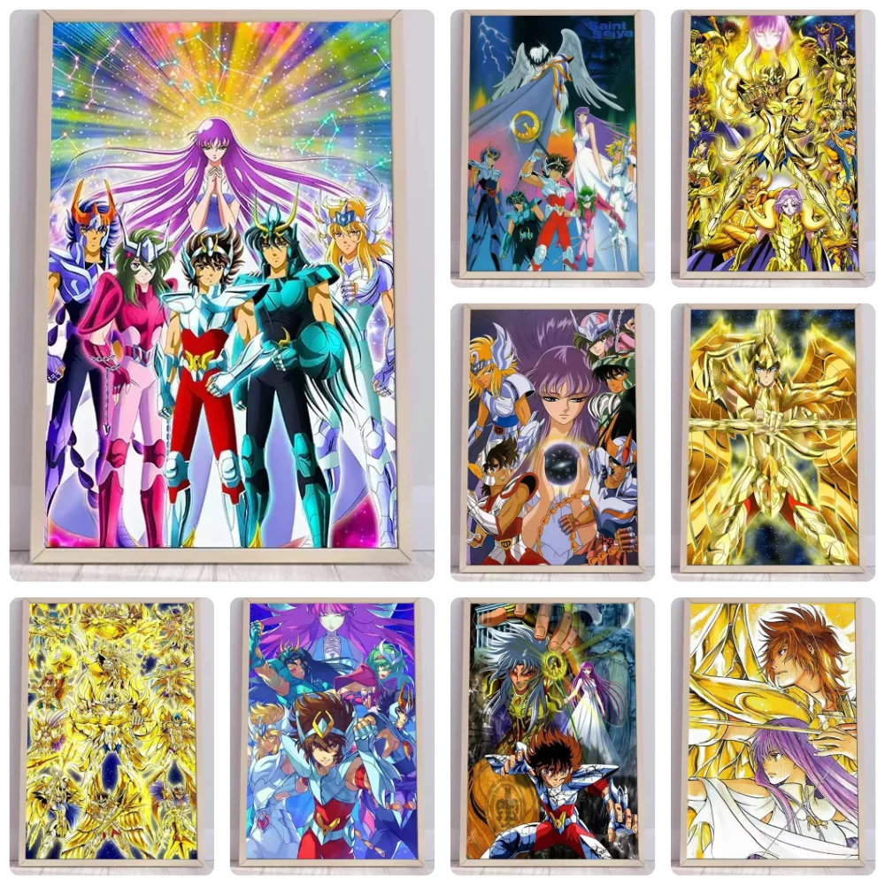 Saint Seiya Anime 1000Pcs Jigsaw Puzzle Stress Relief Family Game Festival Gift Home Wall Decor Handmade Artwork