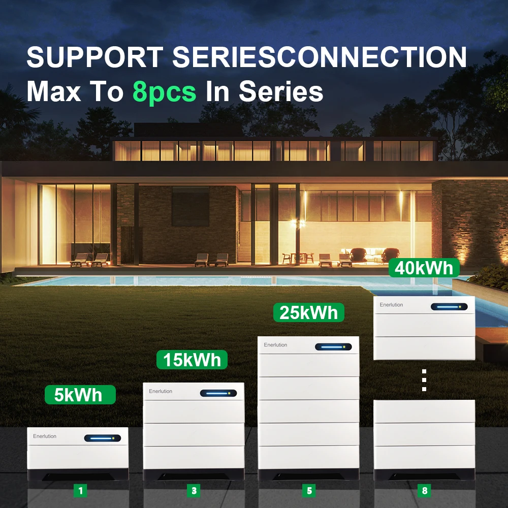 แรงดันไฟฟ้าสูง STACKABLE LiFePO4 แบตเตอรี่ 15Kwh 20Kwh 30KWh 40kwh 200 V/300 V/400 V แบตเตอรี่ลิเธียมไอออนเก็บพลังงานแสงอาทิตย์แบตเตอรี่สําหรับ Home