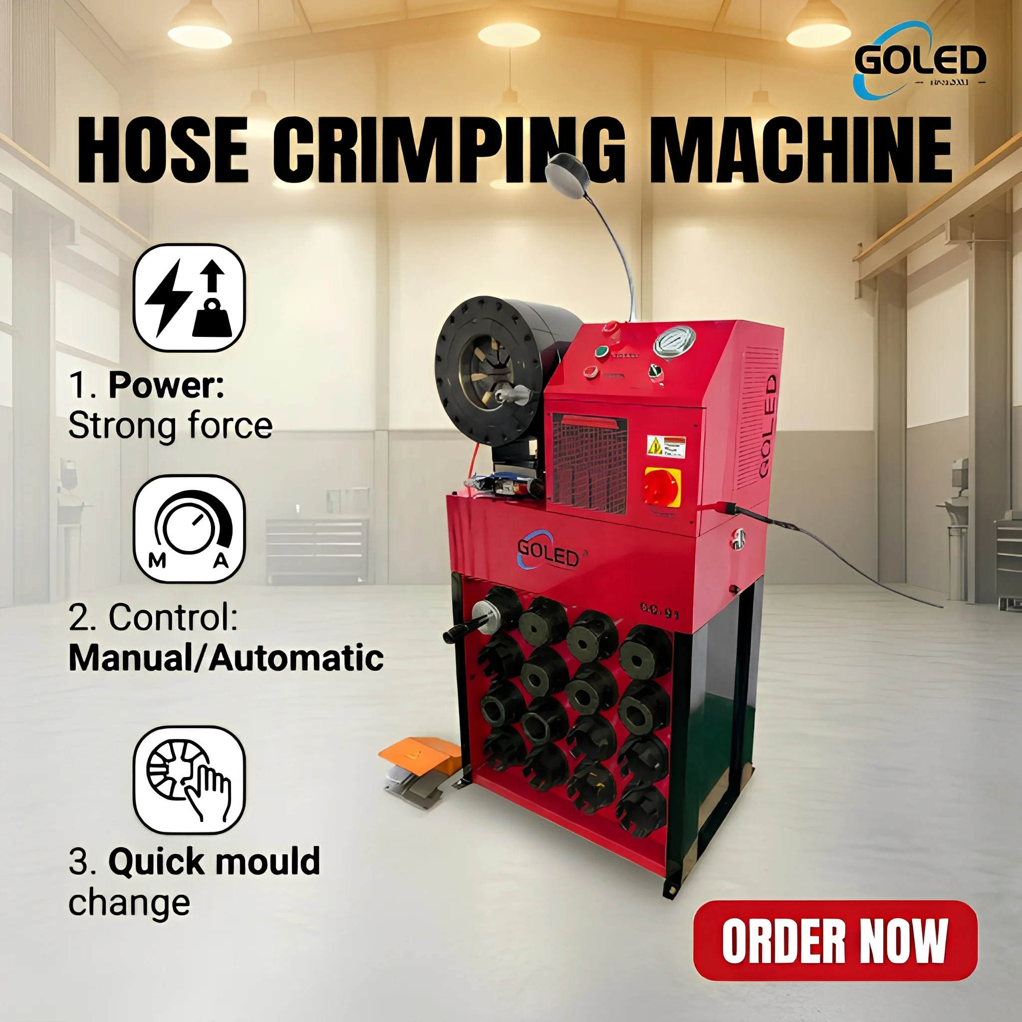 New Model Hose Crimping Machine Hose Crimper Hydraulic Tools Accessories Customization Accepted Crimping Hydraulic Hose