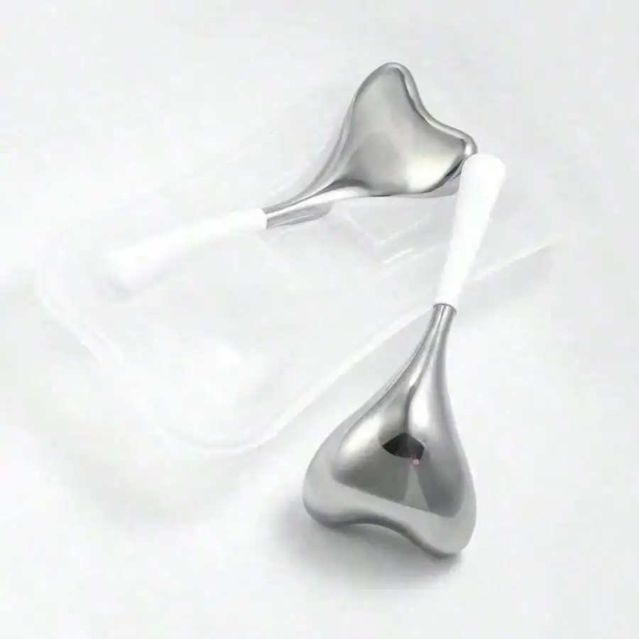 

Stainless Steel Beauty Ice Hockey Facial Beauty Ice Ball Beauty Ice Ball Massage Ice Spoon