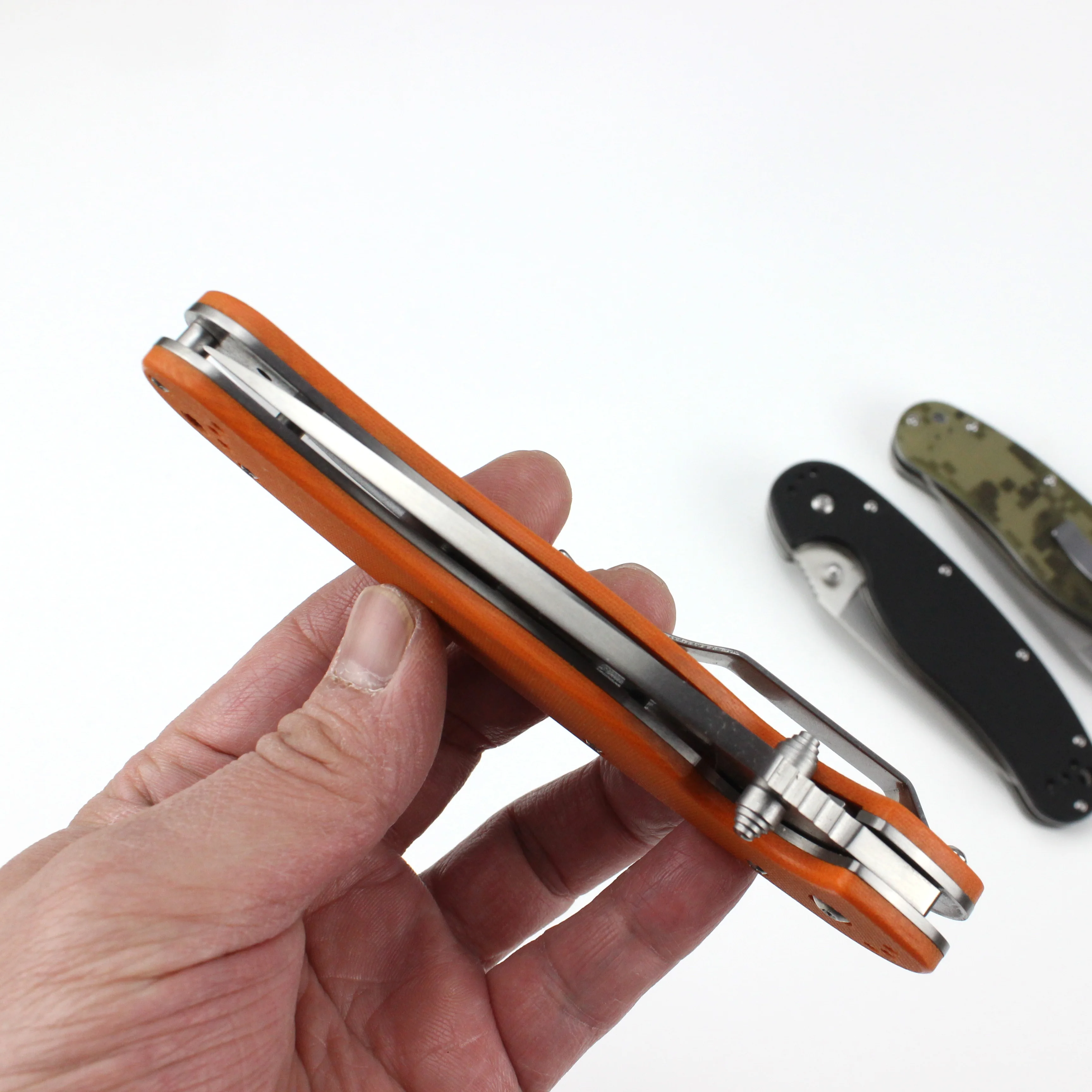 Outdoor Tactical Knife 8CR13MOV Steel G10 Handle jackknife Camping Hiking EDC Pocket Knife Multipurpose Tool