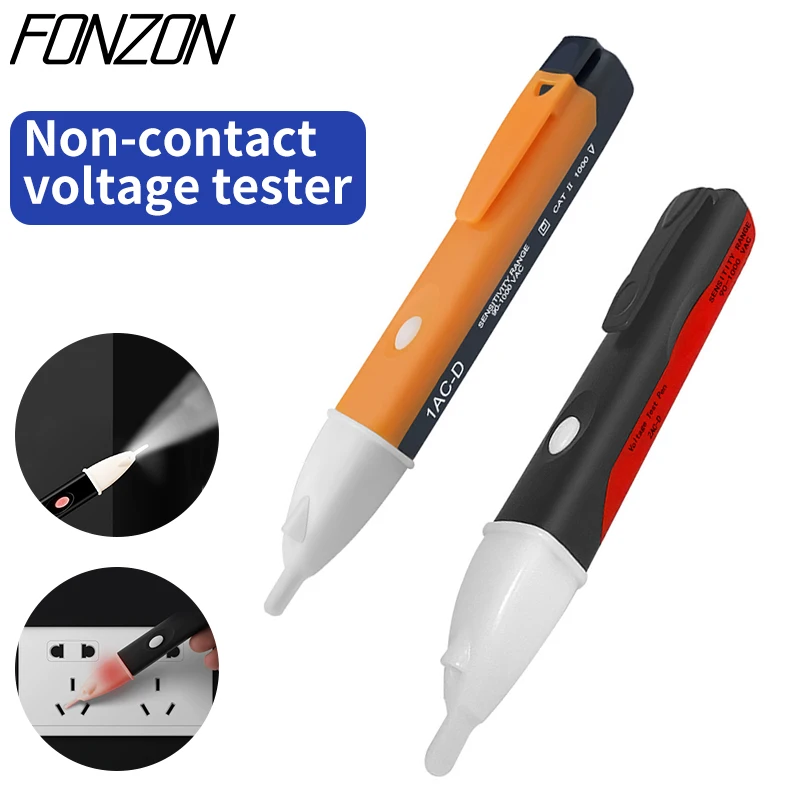 Electrical Indicator Instrument 90-1000V AC/DC Voltage Detector Smart Non-Contact Test Pen Current Electrical Sensing Test Pen