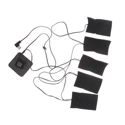 1Set USB Electric Heated Jacket Warm Winter Heating Vest Pads for DIY Heated Clothing