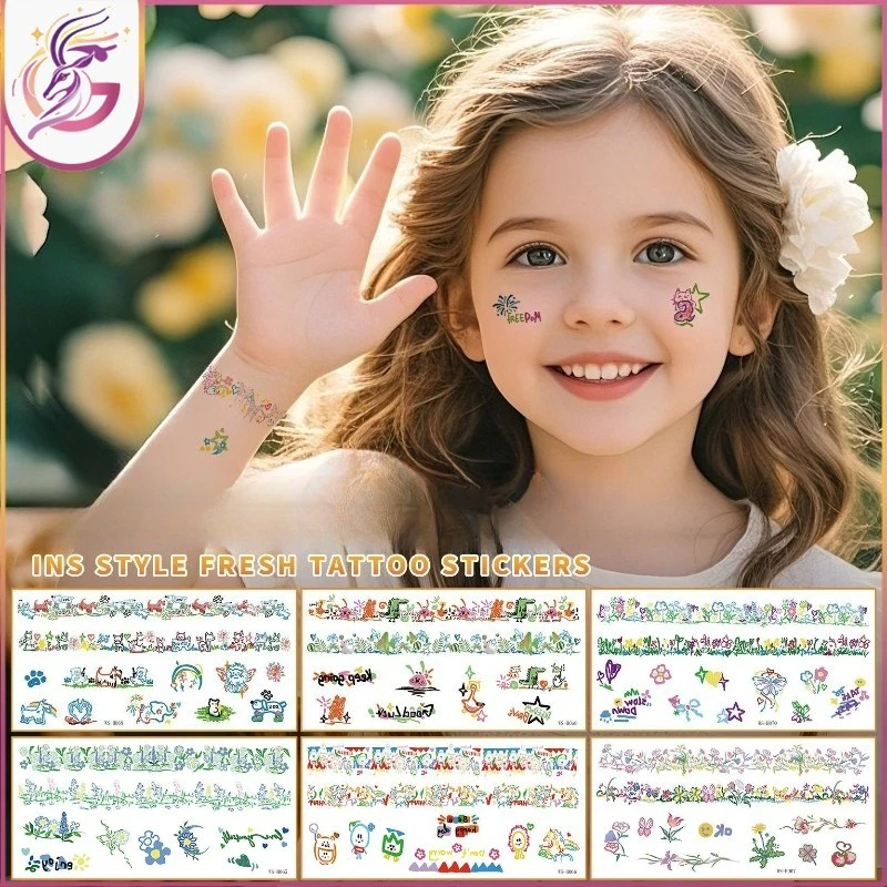 Наклейки-тату-с-цветком-и-бабочкой-водонепроницаемые-устойчивые-к-поту-очаровательный-дизайн-браслета-на-запястье-для-детей-и-взрослых-покрытие-шрамов-временный-боди-арт