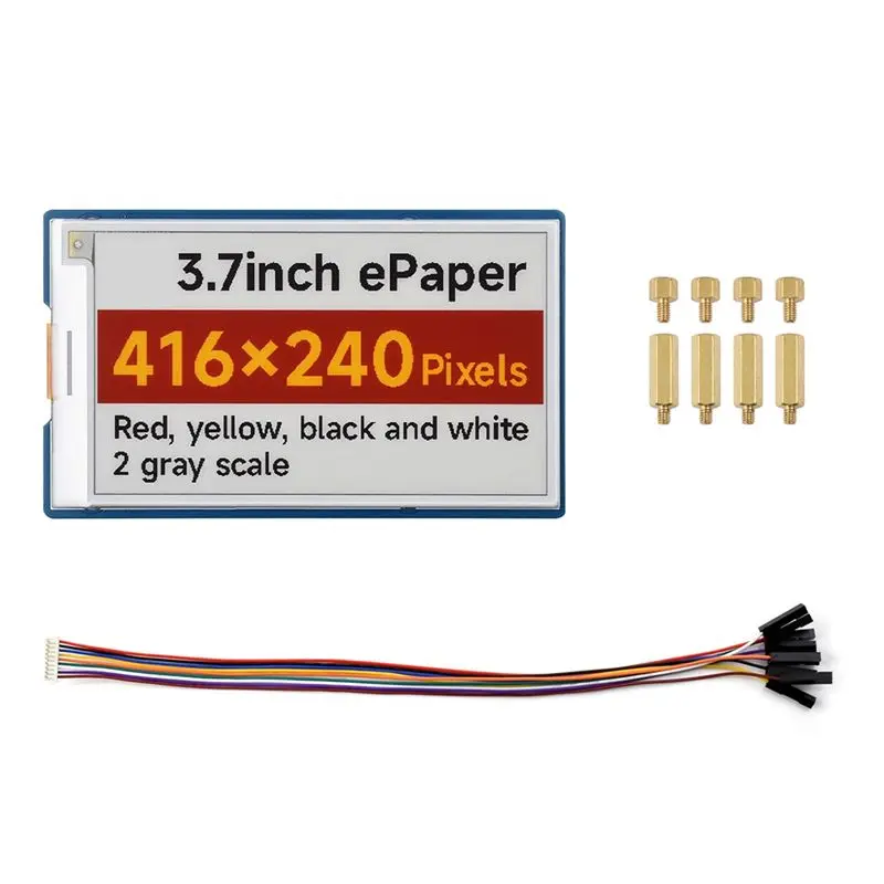 FEDI-Module E-Paper Display 3.7Inch 416X240 Red-Yellow-Black-White For Arduino Raspberry Pi ESP32 STM32 Module Version