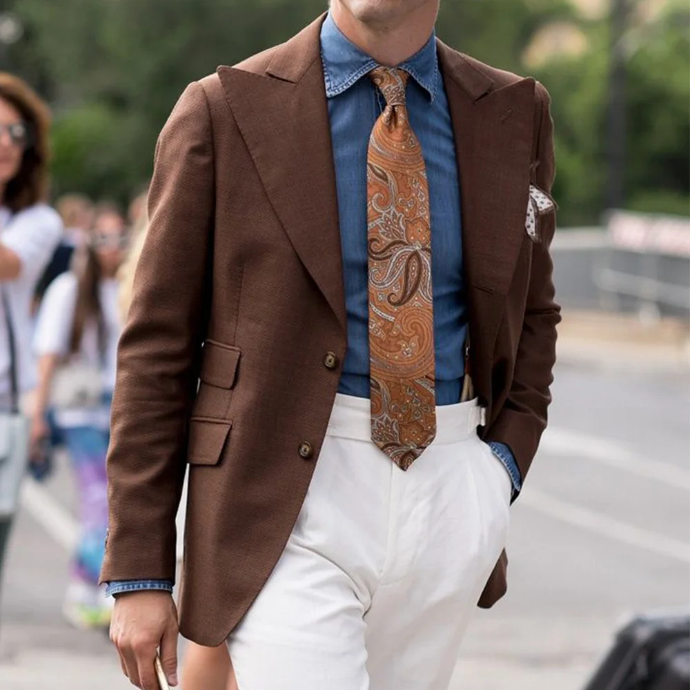 

Men’s Jacket Suit Notched Lapel Single Breasted Slim Fit Comfortable Stylish Casual Elegant Blazer Business Coat Formal Office