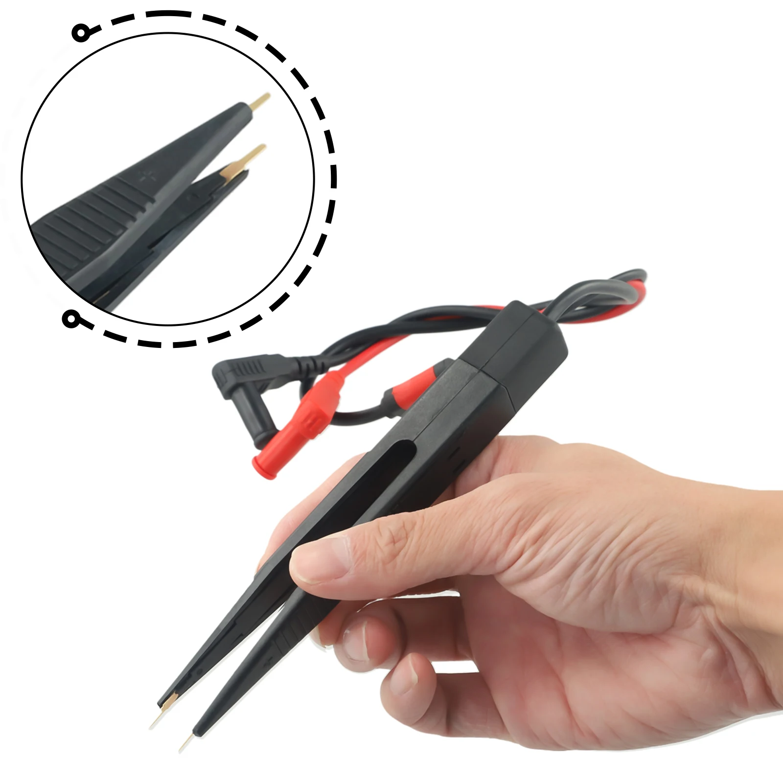 Mount Device Test Clip for Multimeter Measures Capacitor Resistor Inductor Parameters 15mm Insertion Capability