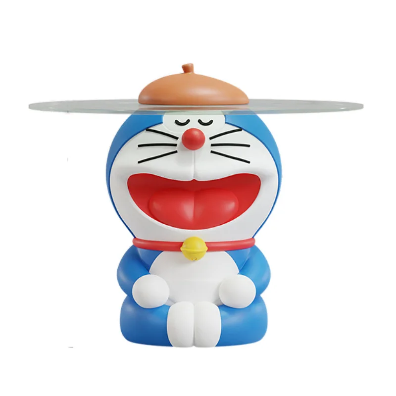 

Doraemon cartoon floor ornament, small coffee table next to the sofa in the living room, creative decoration for home use