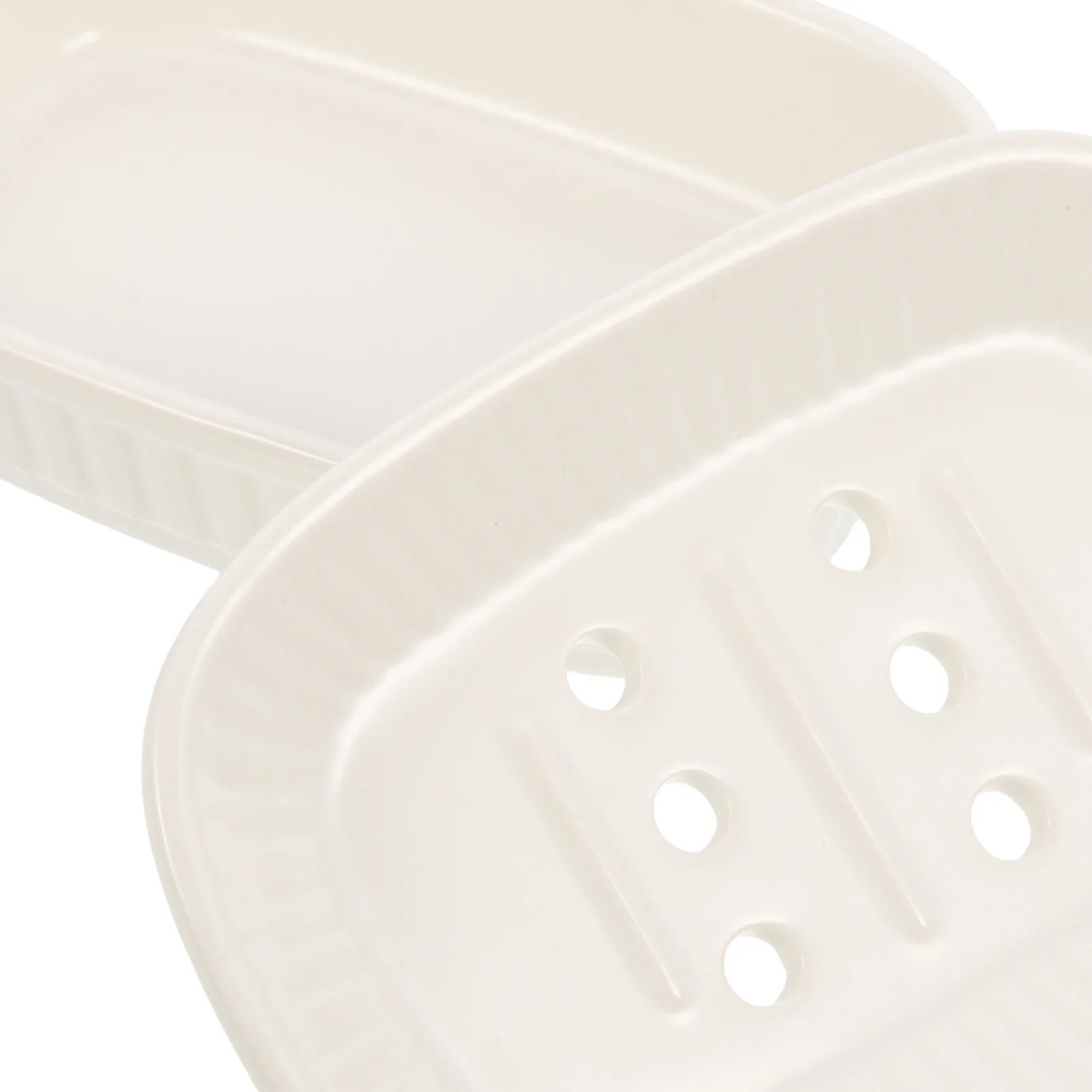 

Double-Layer Ceramic Soap Plate Draining Soap Holder Bathroom Organizer Minimalist Nordic Style Shower Tray Dish Holder