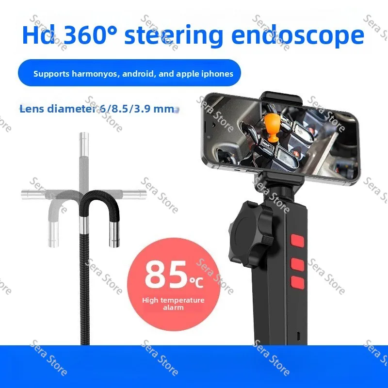 1080P steering endoscope high definition camera can turn head auto repair engine carbon deposition mobile phone WIFI