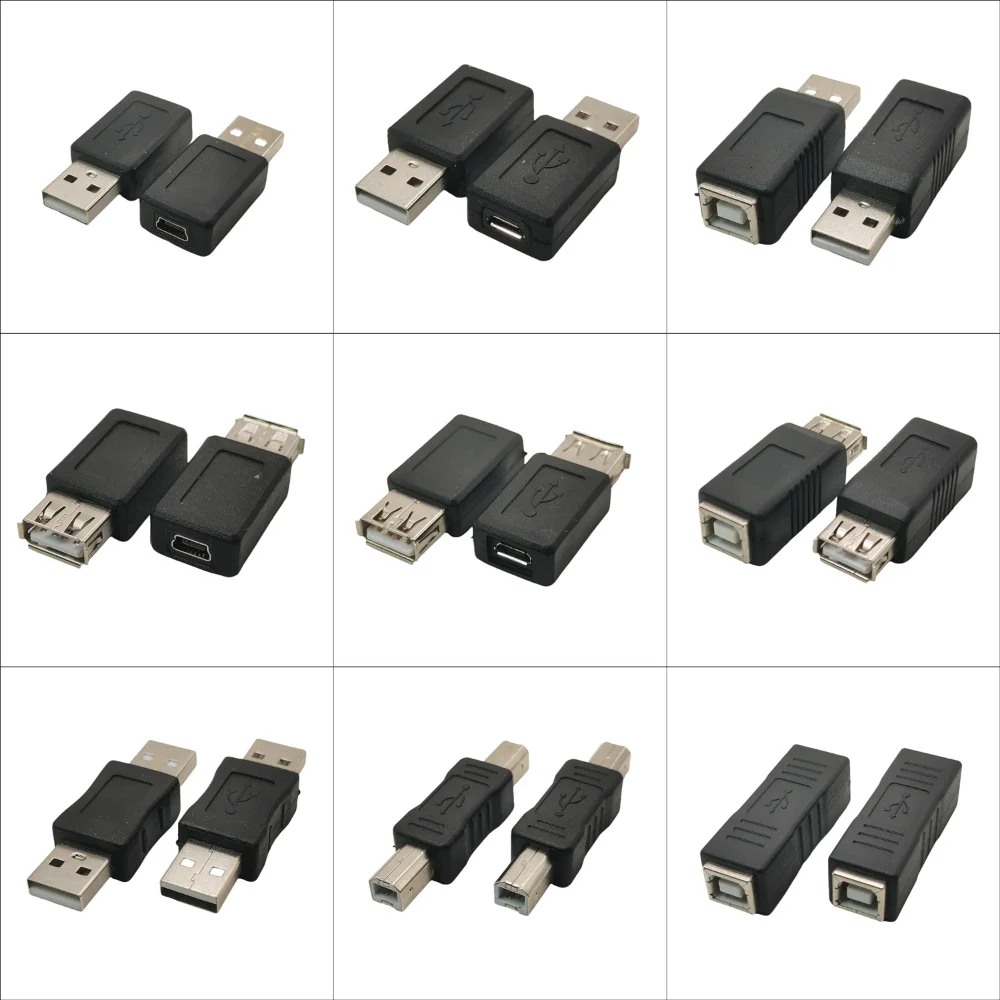 Mini USB 5Pin Micro Type B Female To Micro USB Male Data Charger Sync Printer Scanner Adapter