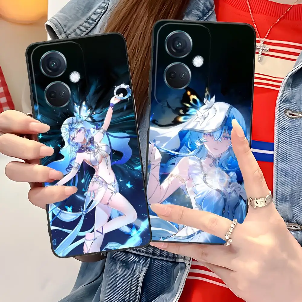 Wuthering موجات Shorekeeper جراب هاتف ل ممن لهم رينو 14 13 12 11 10 9 8 7 6 5 F T Pro 5G غطاء الطباعة الملونة غطاء فاخر #6