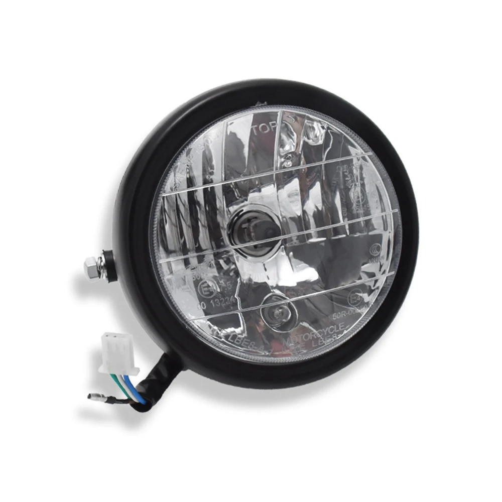 Torvian 5 Inch Vintage Motorcycle Headlight 15W Retro Headlamp with High And Low Beam Universal Bright Motorbike Light