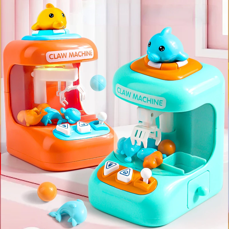 

Mini Doll grabbing machine Game Children Claw Machine Arcade Toys Clip Doll Machine Kids Interactive Toys Baby Birthday Gifts