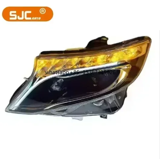 

SJC Headlight for Mercedes Benz V Class Vito W447 V260 V250 2016-2022 Headlamp High Quality Daytime Running Lights Plug and Play