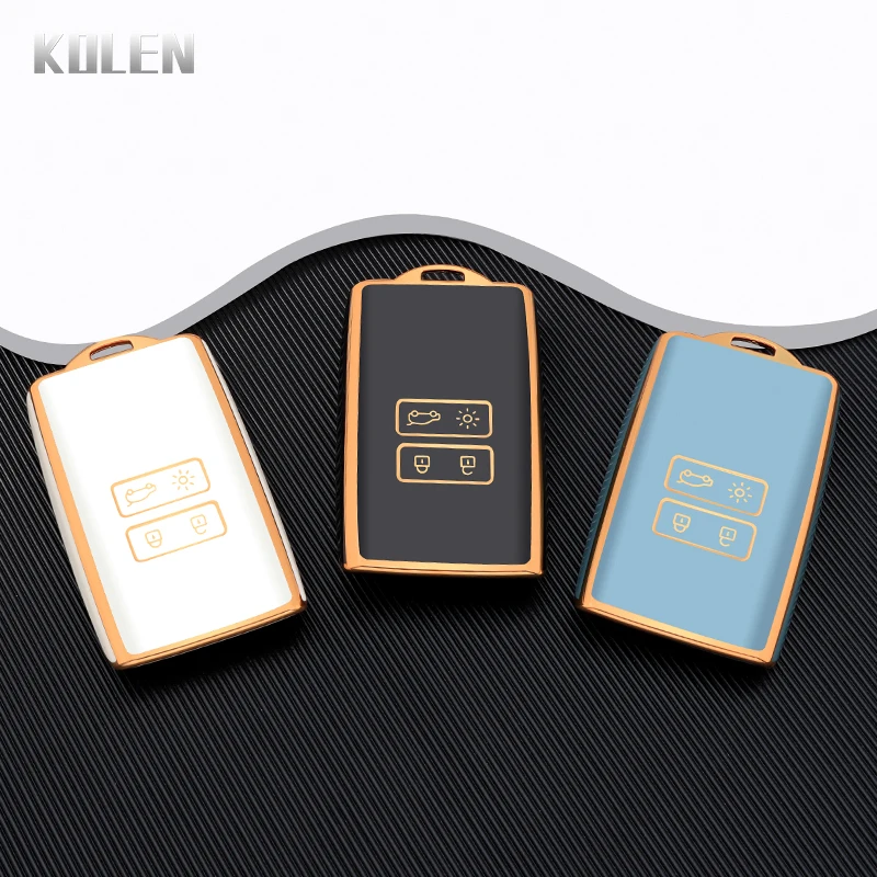 TPU Car Remote Key Case Cover Shell For Renault Koleos Kadjar Megane Clio Captur Talisman Espace Kangoo Sandero Fob Accessories