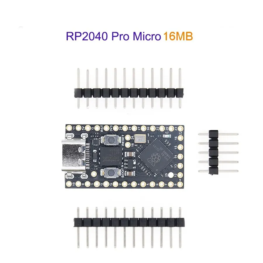 TENSTAR RP2040 Pro Micro Scheda di Sviluppo 4MB/16MB Dual-Core Supporta Mciro Python Compatibile Per Raspberry PI PICO