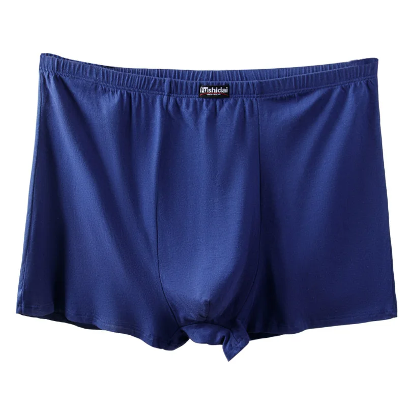 Mens Plus Size Boxer Briefs 100% Cotton High Waist Underwear Loose Fit Big and Tall Comfortable Panties Long Leg Trunks 4XL-9XL