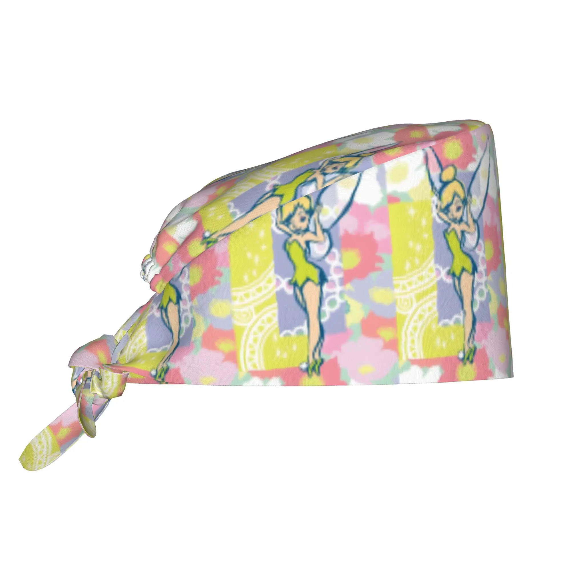 Custom T-Tinker Anime Bell Cute Cartoon Working Cap Surgical Hats Men Women  Operating Room Cap Nursing Cap Lab Works Hat