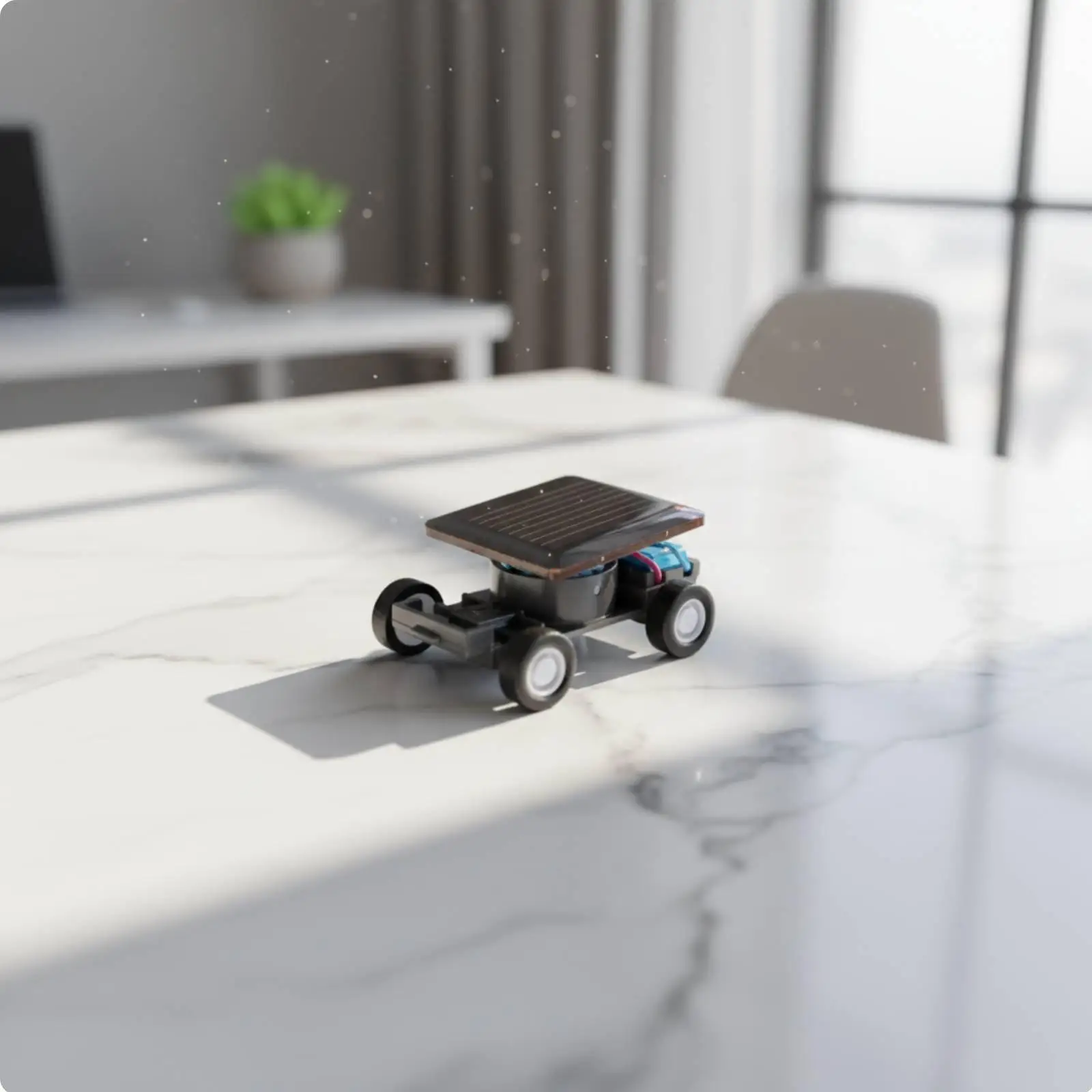 Mini Solar Powered Car DIY Assembly Kit for Students Learning Physics Toy
