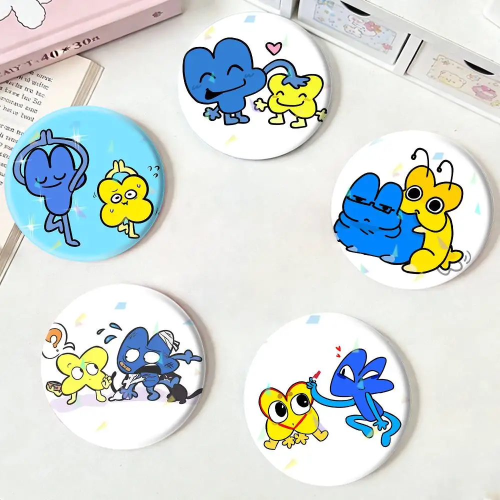 

Funny Bfb X and Four Badges Niche Design Brooch for Backpack Lapel Pins Creative Accessories