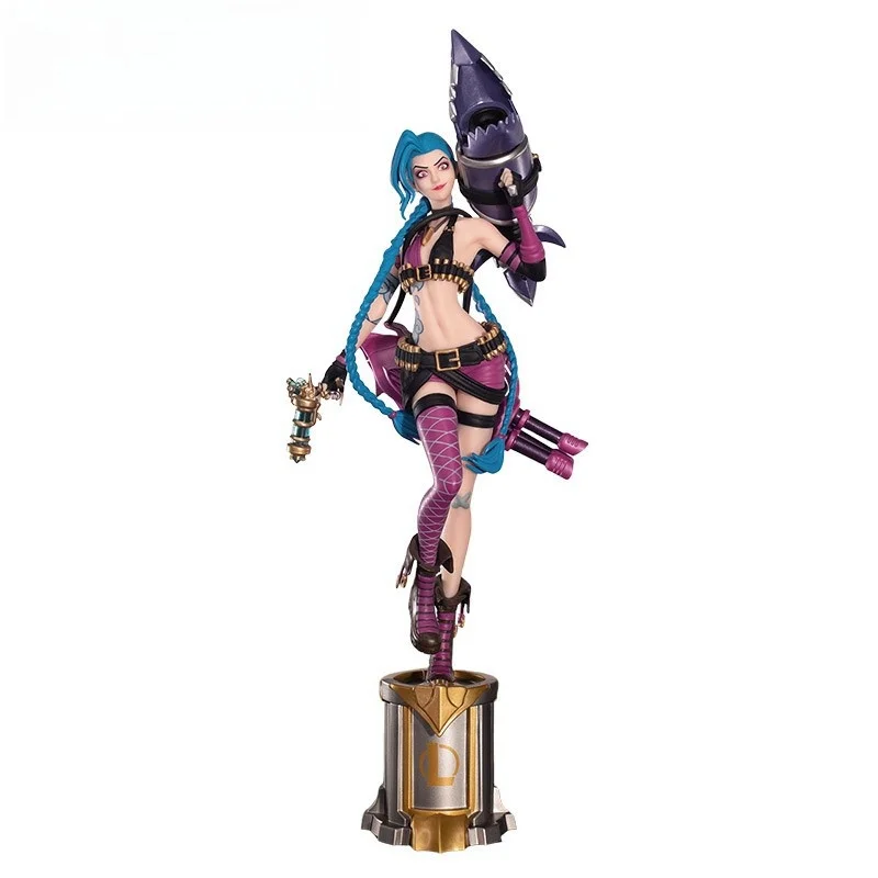 

In Stock League Of Legends Anime Figurine Luxanna Crownguard Lux Kaisa Jinx Action Figure Hot Halloween Chrismas Gifts