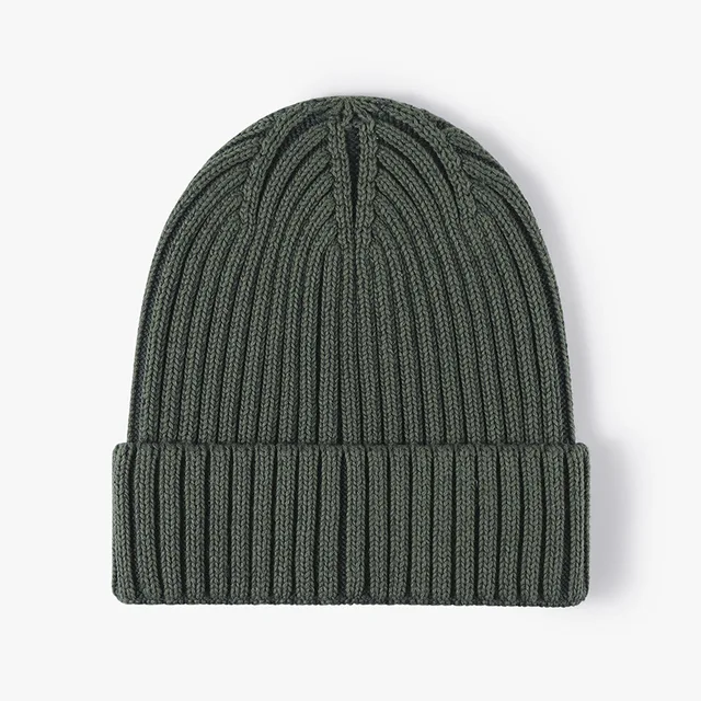 Czapka bawełniana Beanie Kobiety Mężczyźni Prążkowana czapka z dzianiny Jesień Zima
