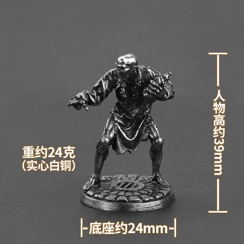 Weiße Messing Action figuren verwandte Vampir Soldat Modelle Desktop-Ornamente Dekore Spielzeug Miniaturen Figuren Zubehör Geschenke