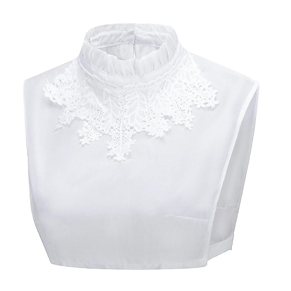 وهمية للنساء قابل للتعديل فو طوق قميص ملحق ملابس حفلات الزفاف بلوزة كاذبة طوق سيدة الترفيه ارتداء #3