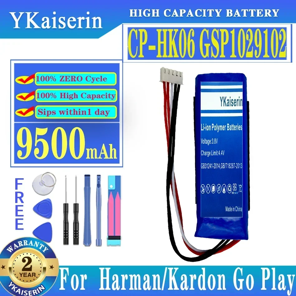 Ykaisener-batería de repuesto para Harman/Kardon Go Play, Mini, CP-HK06 /GSP1029102 01, 9500mAh