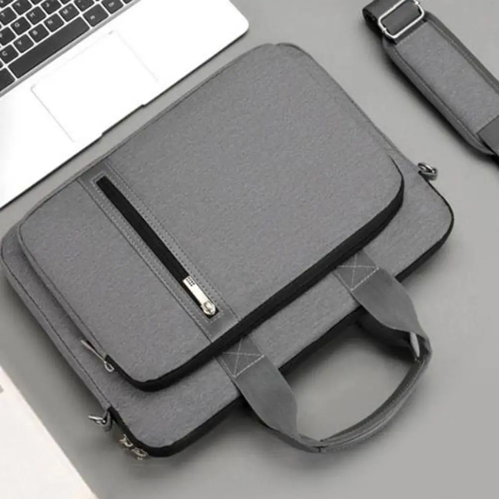 Double-walled Computer Bag Crossbody Design Shockproof Business Notebook Bag Handheld Waterproof Public Document Backpack Office