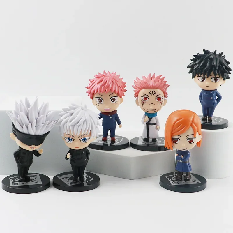 Jujutsu Kaisen Anime Figure Doll Model Toy Gojo Satoru Itadori Yuji Pvc Kugisaki Nobara Ornaments Fushiguro Megumi Cartoon Toy