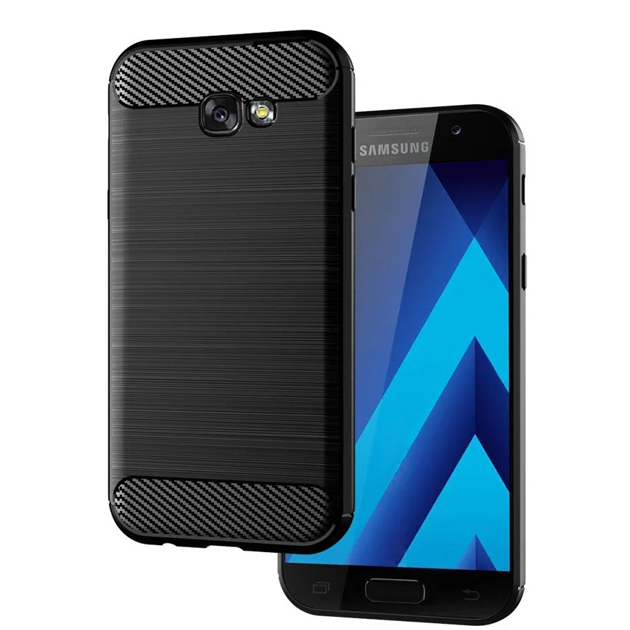 Case For Samsung Galaxy A7 2017 A7200 A720F Case Silicone TPU Shockproof Carbon Cover for Samsung Galaxy A7 2018 A7500 A750F